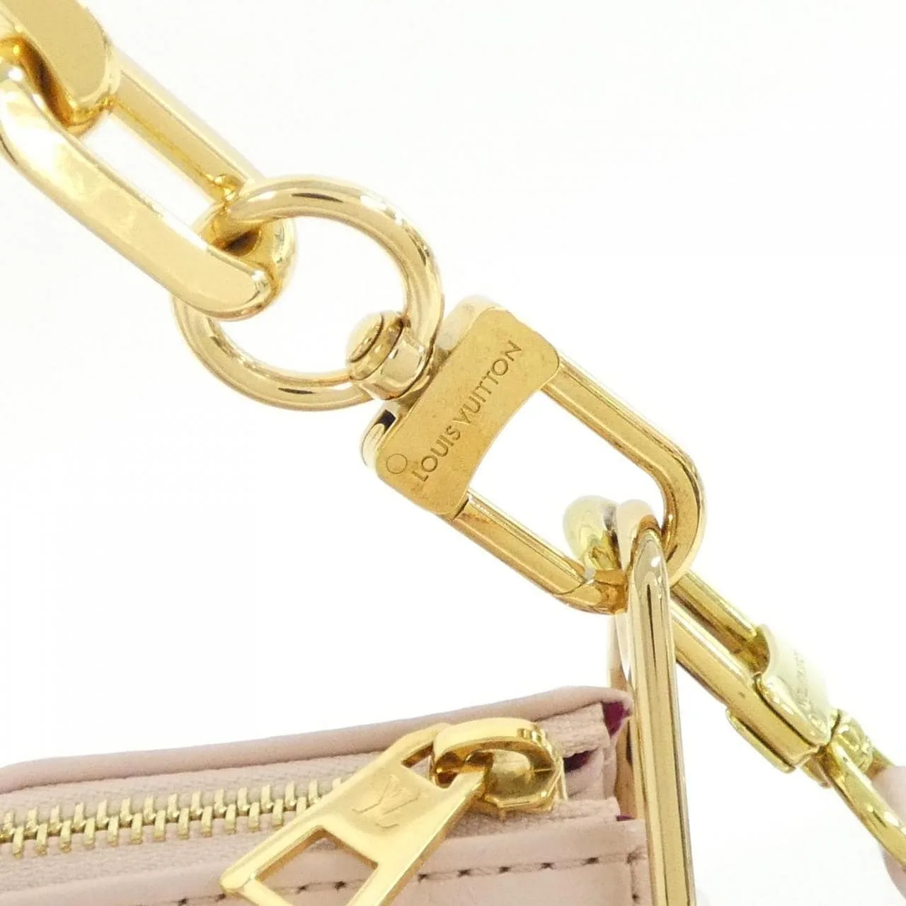 LOUIS VUITTON M59276 Shoulder Lambskin 粉色 羊皮 中古品A - 縮圖 8