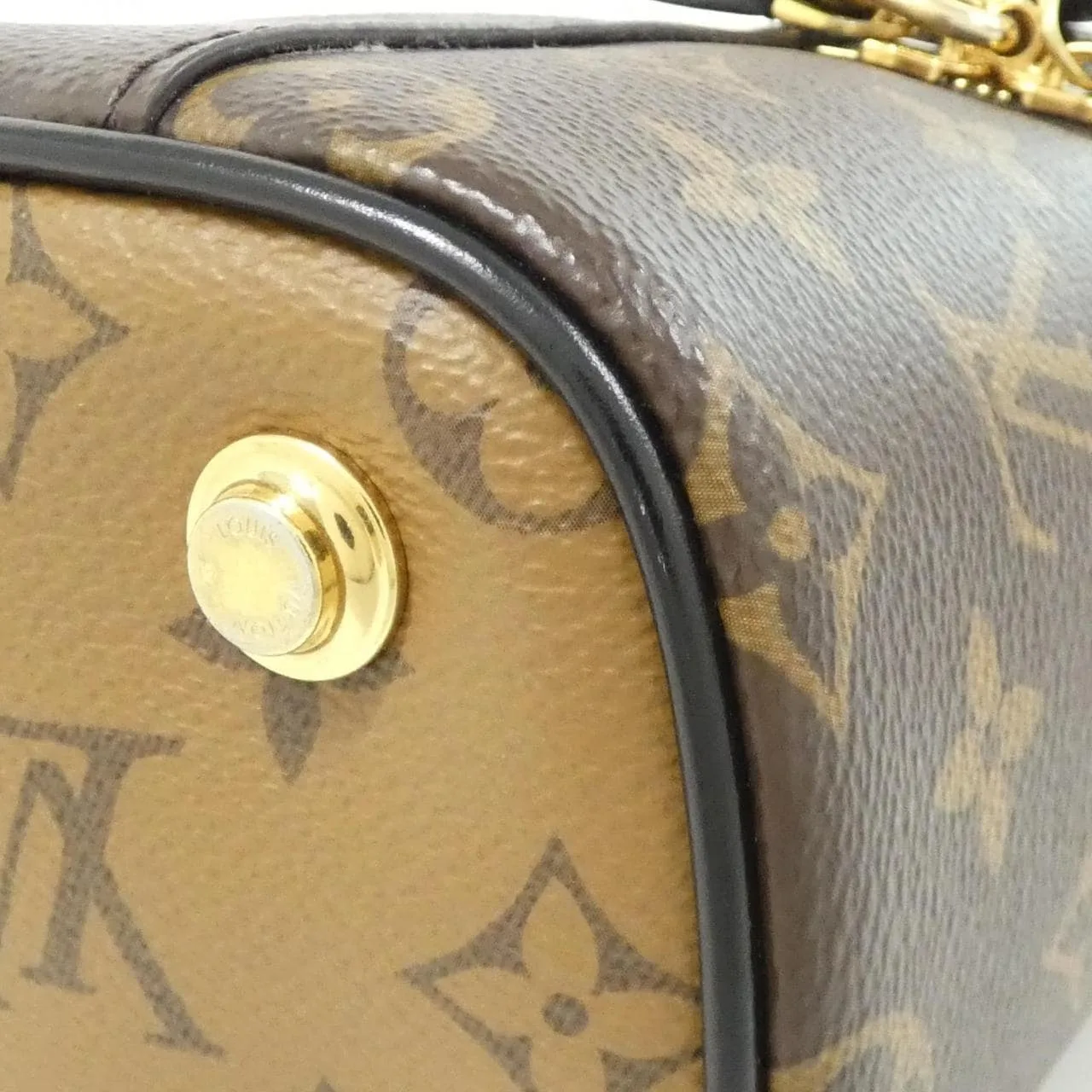 LOUIS VUITTON M45165 Handbag Monogram 黑色 Monogram 中古品A - 縮圖 3