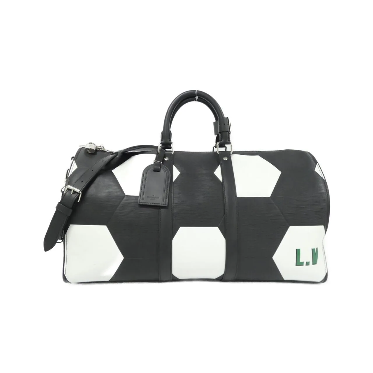 LOUIS VUITTON Keepall M52187 Boston Epi Black