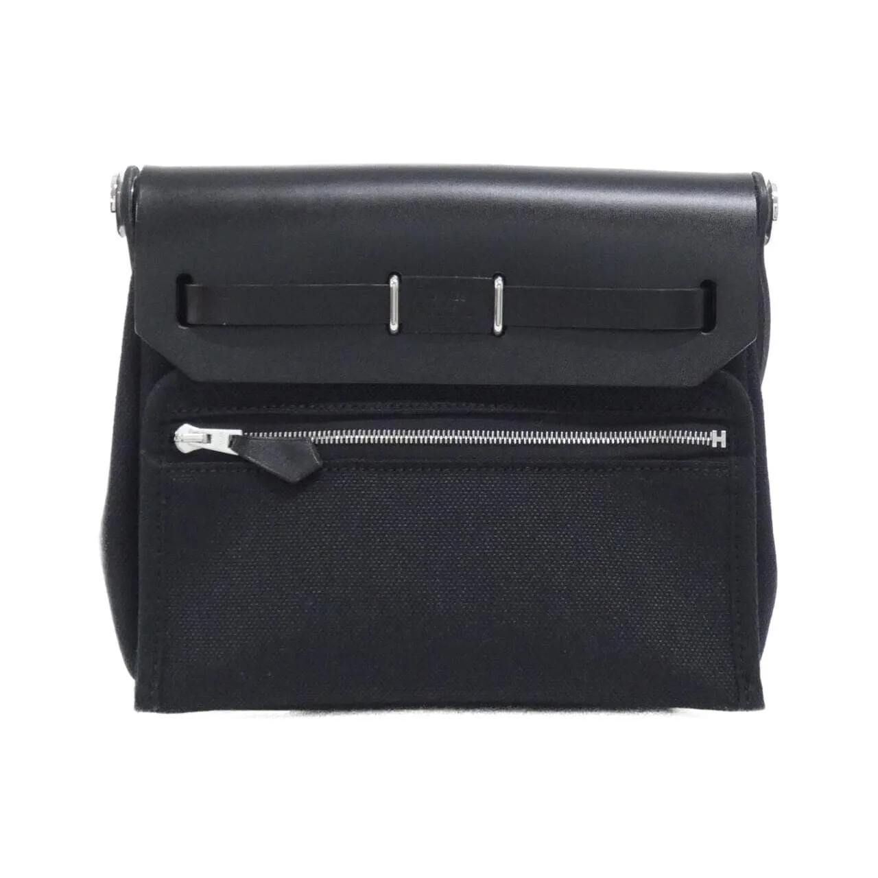 HERMES Herbag 086430CK Shoulder Black Unused - Thumbnail 2