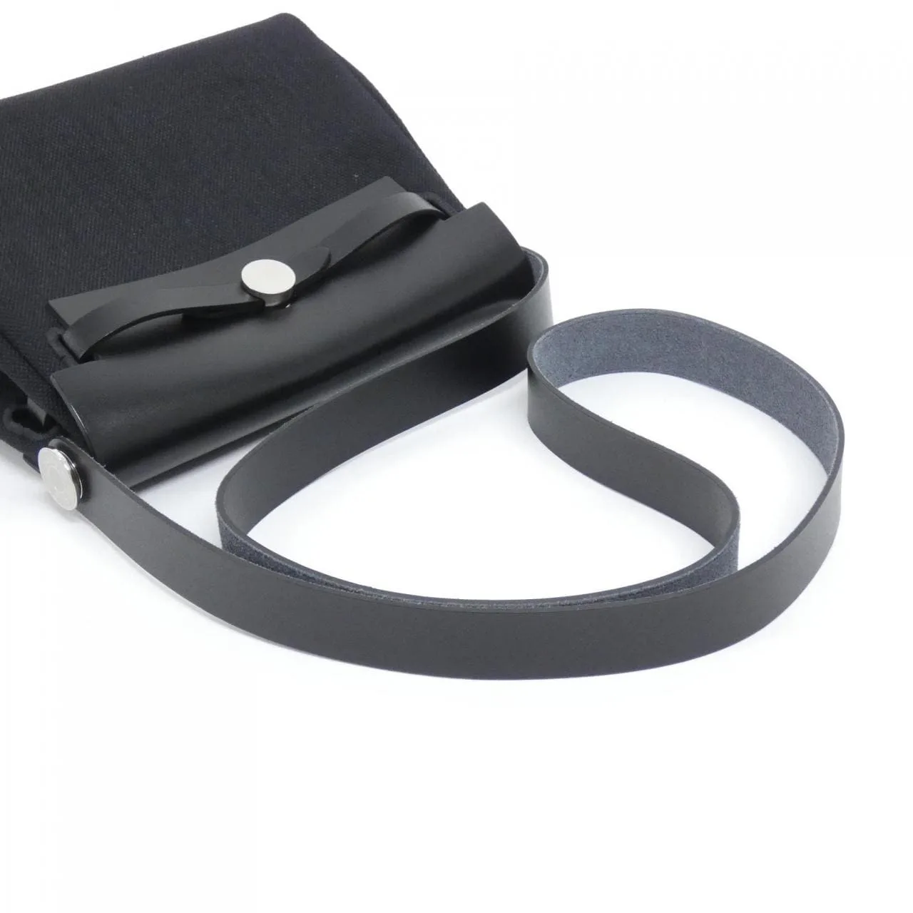 HERMES Herbag 086430CK Shoulder Black Unused - Thumbnail 4