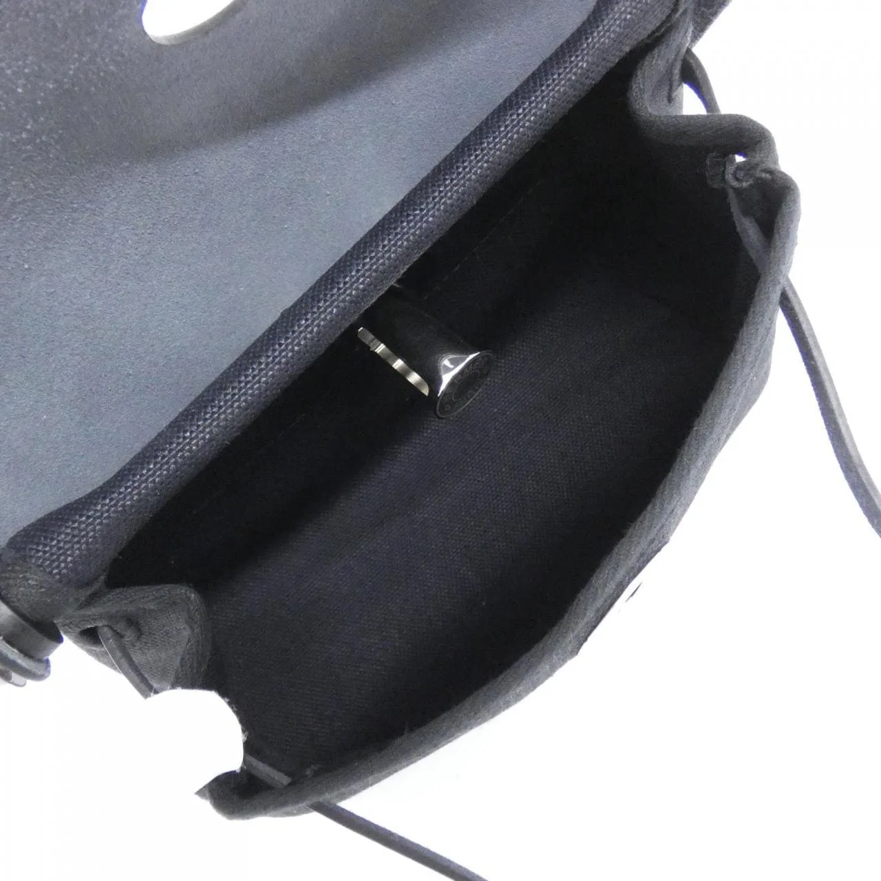 HERMES Herbag 086430CK Shoulder Black Unused - Thumbnail 5