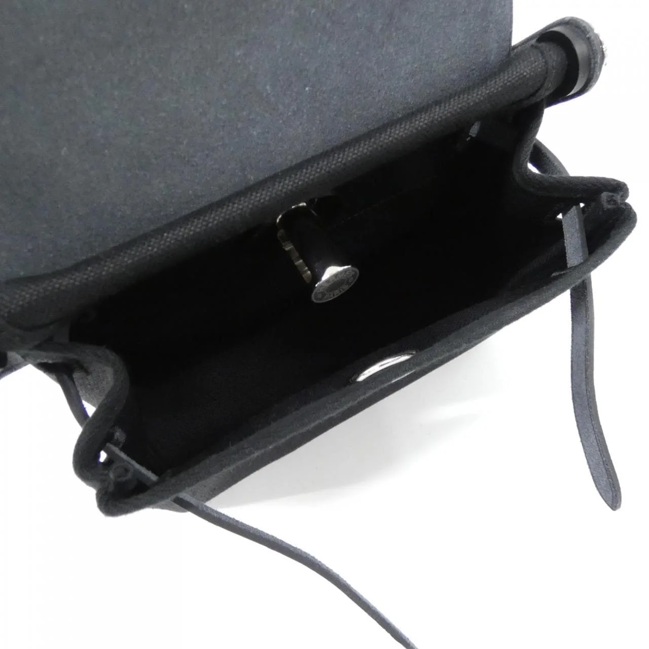 HERMES Herbag 086430CK Shoulder Black Unused - Thumbnail 6