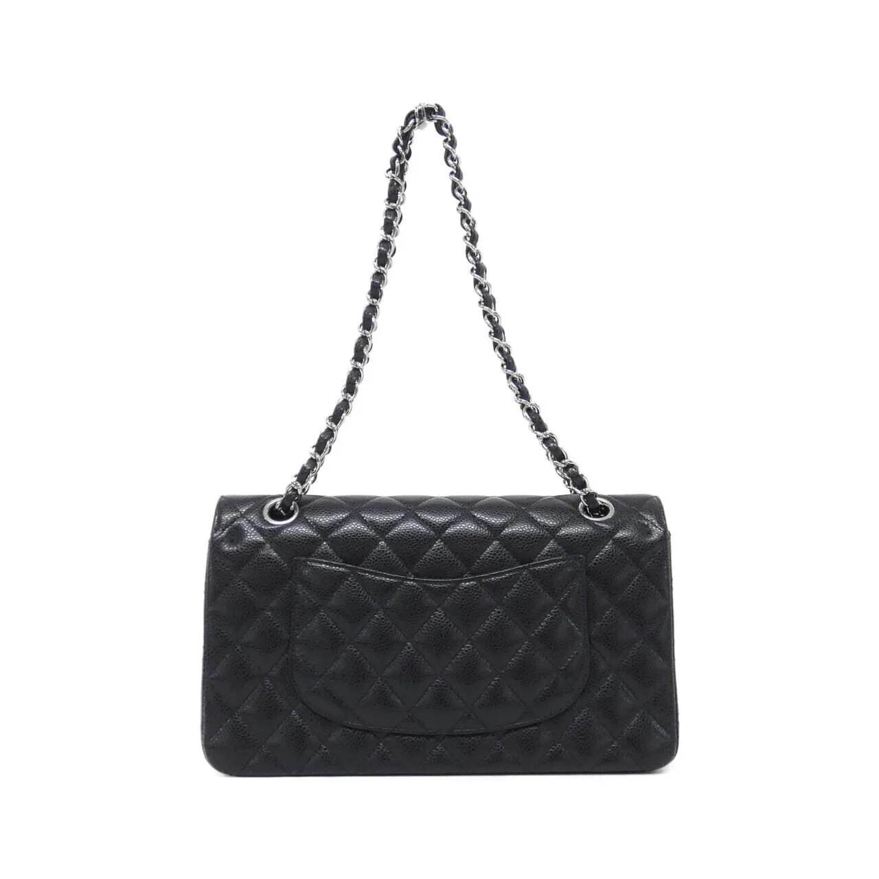 CHANEL Matelasse 1112 Shoulder Grained Calfskin Black Grained Calfskin Rank A - Thumbnail 2