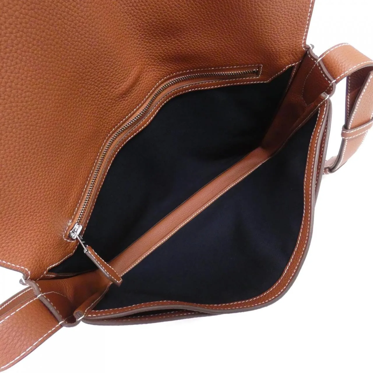 HERMES 076680CK Shoulder Togo Black Togo Leather Rank A - Thumbnail 6