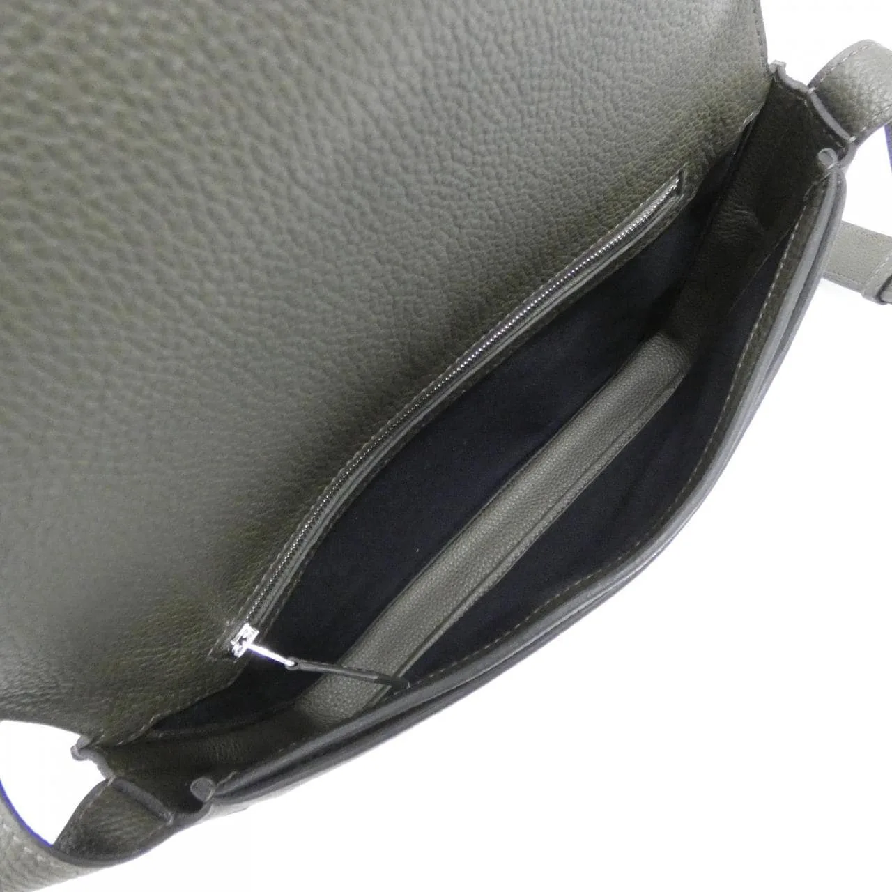 HERMES 082119CK Shoulder Togo Black Togo Leather Rank A - Thumbnail 6