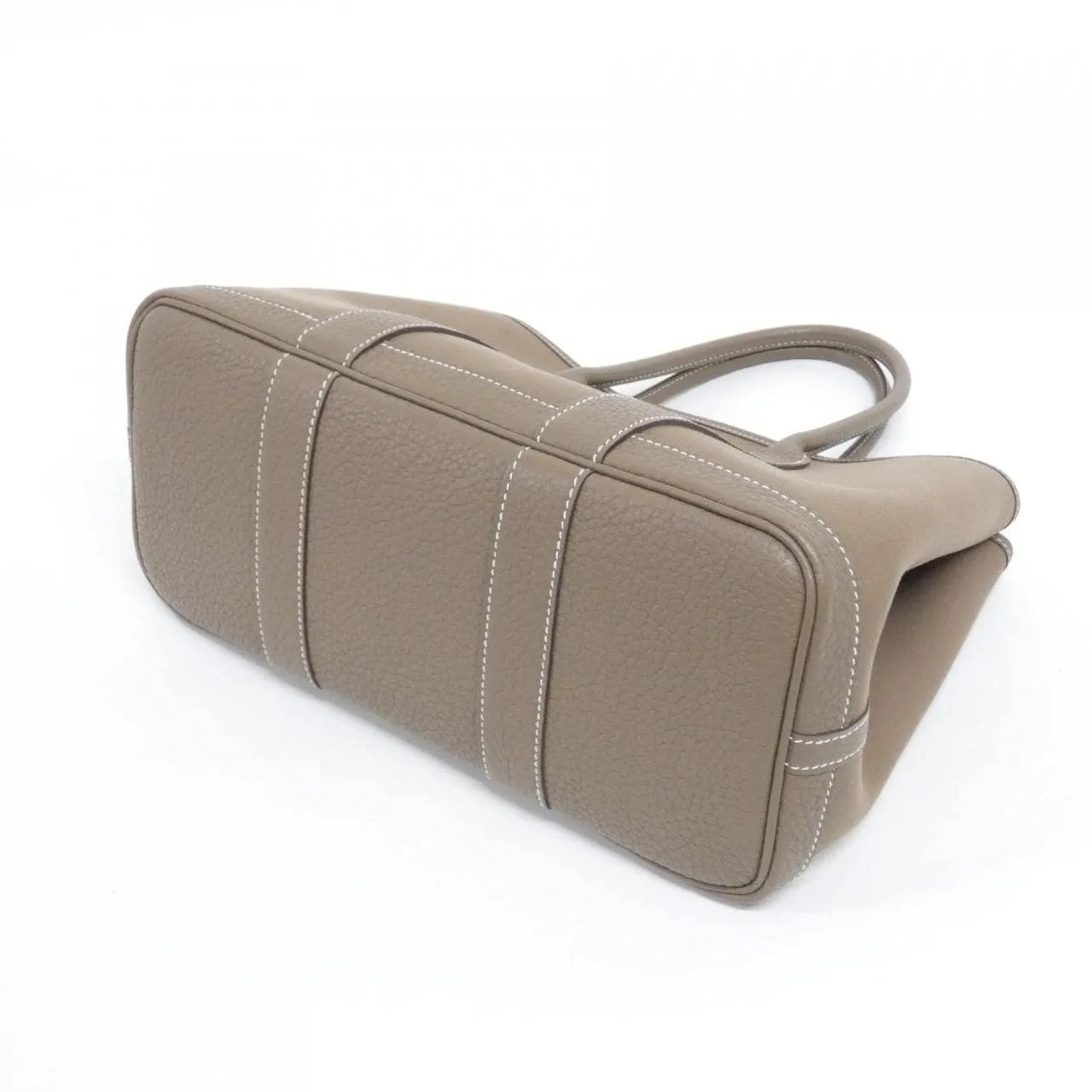 HERMES Garden Party 082262CK Tote Taupe Rank A - Thumbnail 2