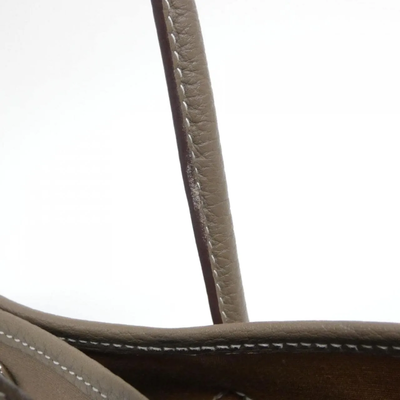 HERMES Garden Party 082262CK Tote Taupe Rank A - Thumbnail 5