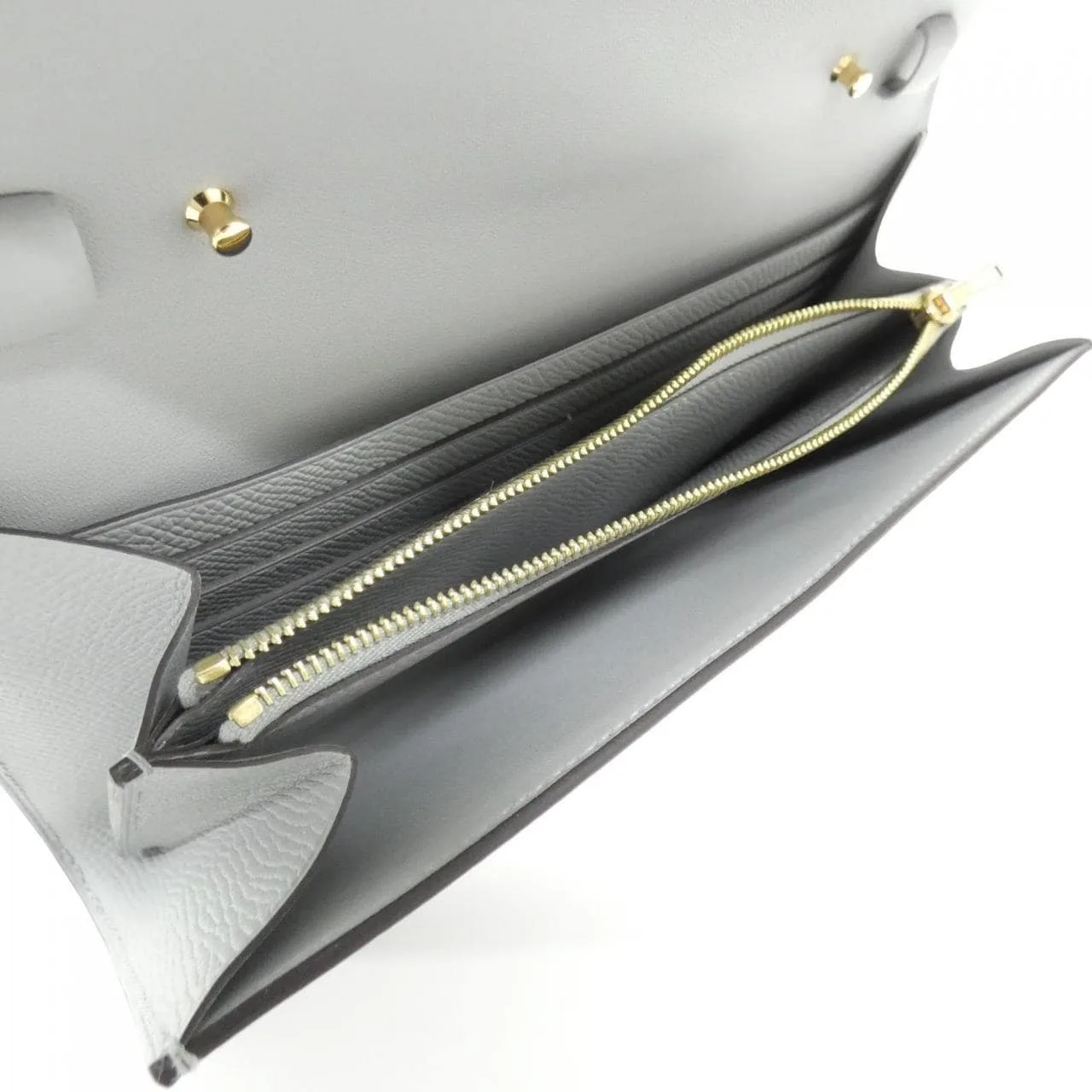 HERMES Constance 085822CC Wallet Epsom 藍色 Epsom 皮 未使用品 - 縮圖 5