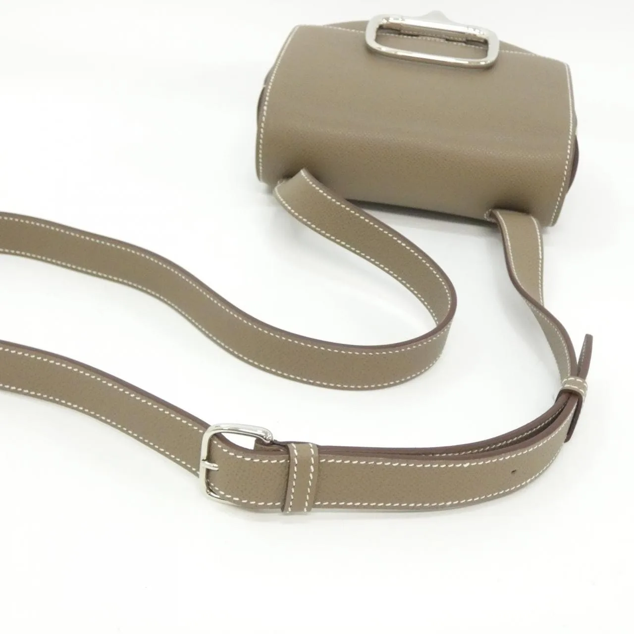 HERMES 085367CK Shoulder Epsom Etoupe Epsom Leather Rank A - Thumbnail 5