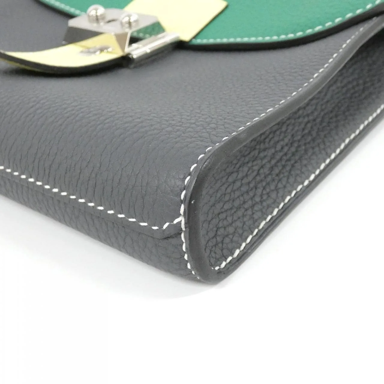 HERMES 085452CK Shoulder Togo Black Togo Leather Rank A - Thumbnail 4