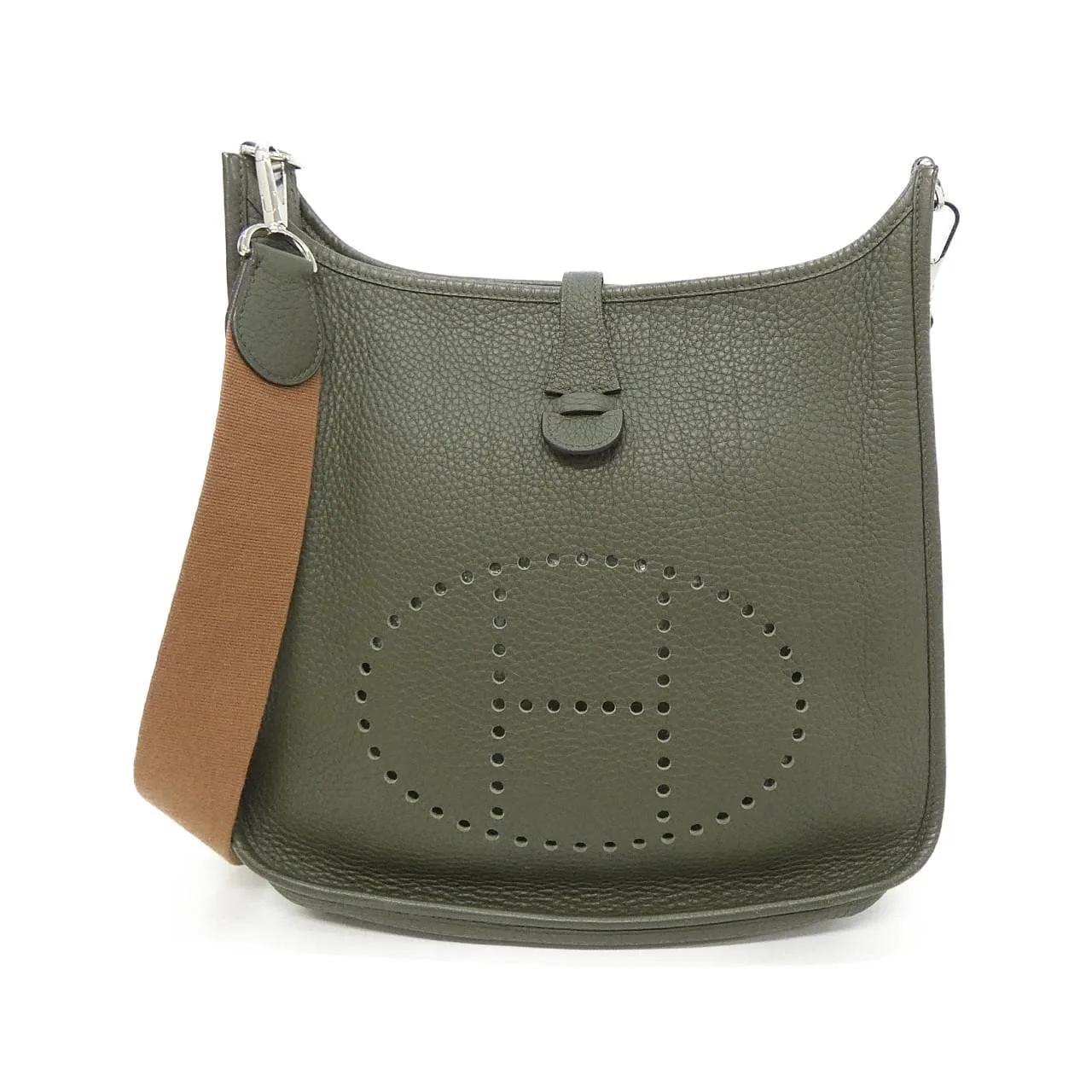 HERMES Evelyne 043768CK Shoulder Clemence Black