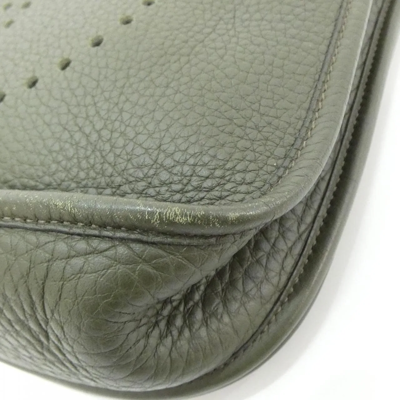 HERMES Evelyne 043768CK Shoulder Clemence Black Clemence Leather Rank A - Thumbnail 3