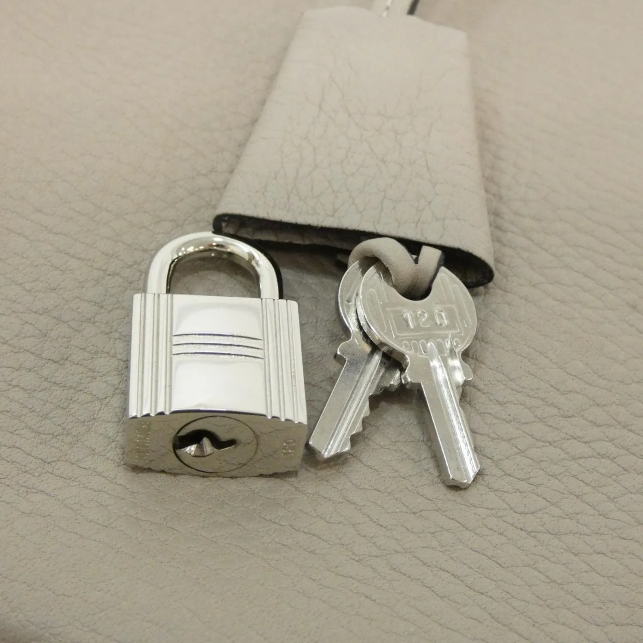 HERMES Bag Clemence Black Clemence Leather Rank B - Thumbnail 5