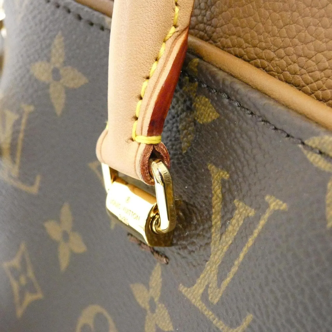 LOUIS VUITTON M40907 Handbag Monogram 黑色 Monogram 中古品A - 縮圖 6