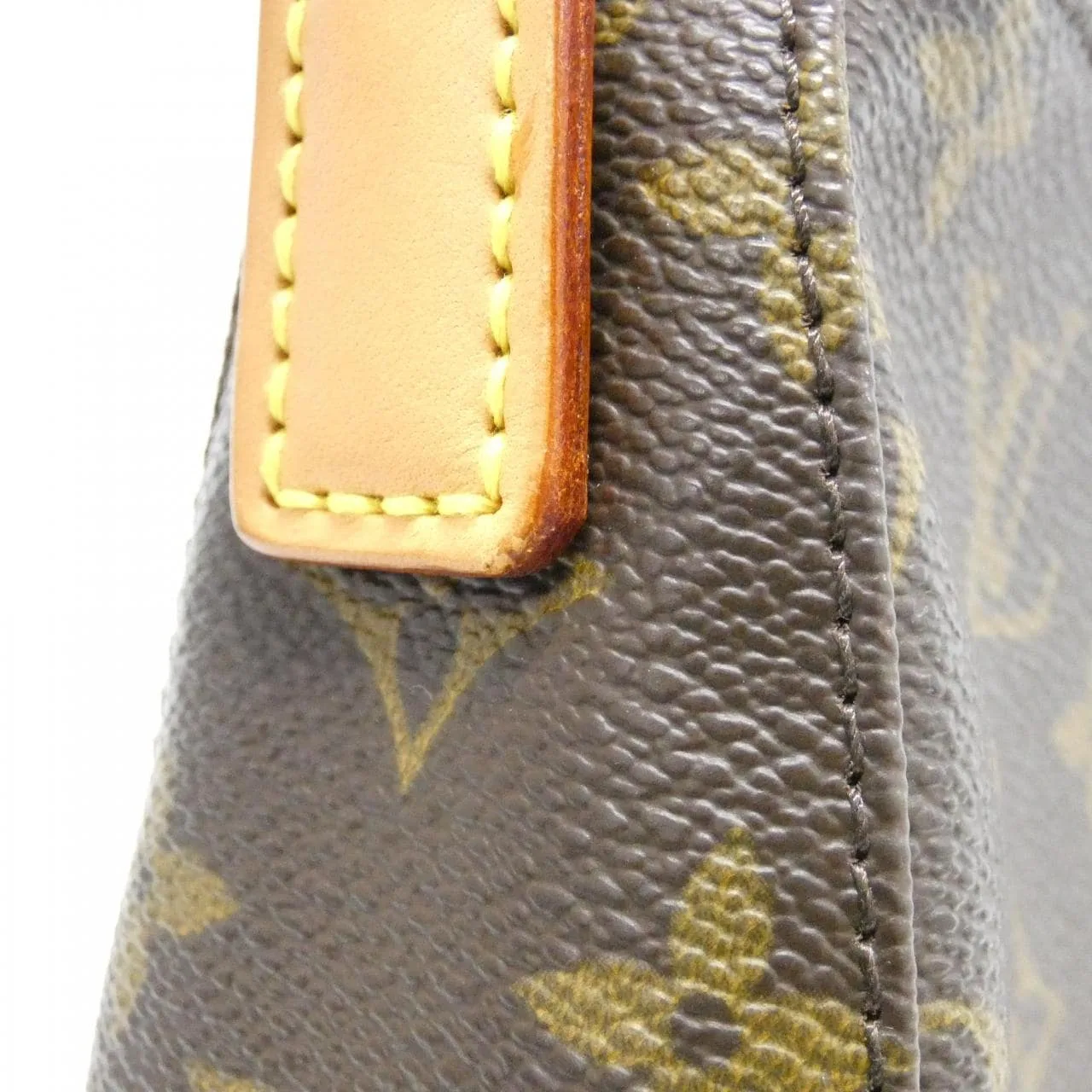 LOUIS VUITTON Looping M51146 Shoulder Monogram 黑色 Monogram 中古品A - 縮圖 4