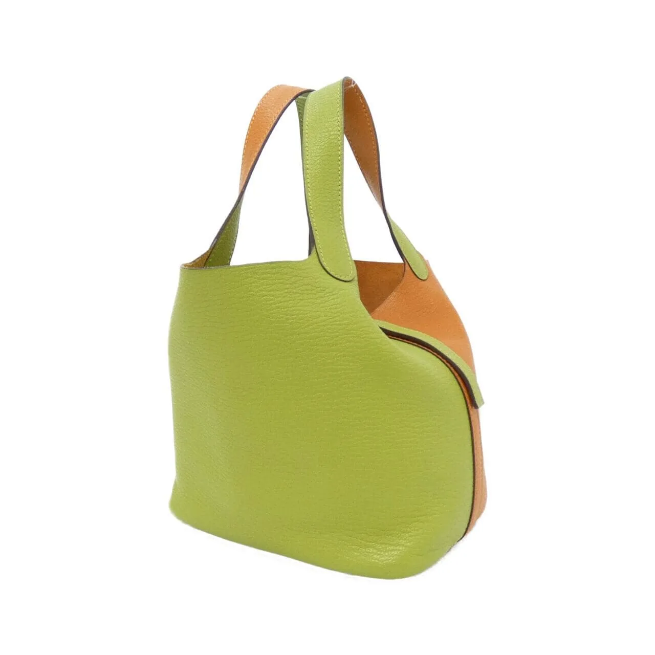 HERMES Picotin 047601CK Handbag Orange