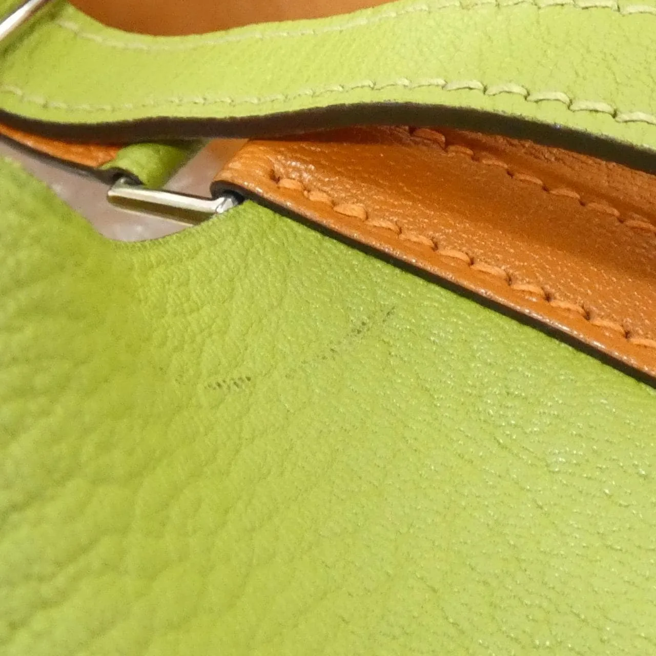 HERMES Picotin 047601CK Handbag Orange Rank A - Thumbnail 3