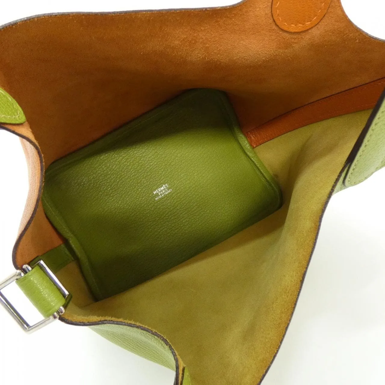 HERMES Picotin 047601CK Handbag Orange Rank A - Thumbnail 6