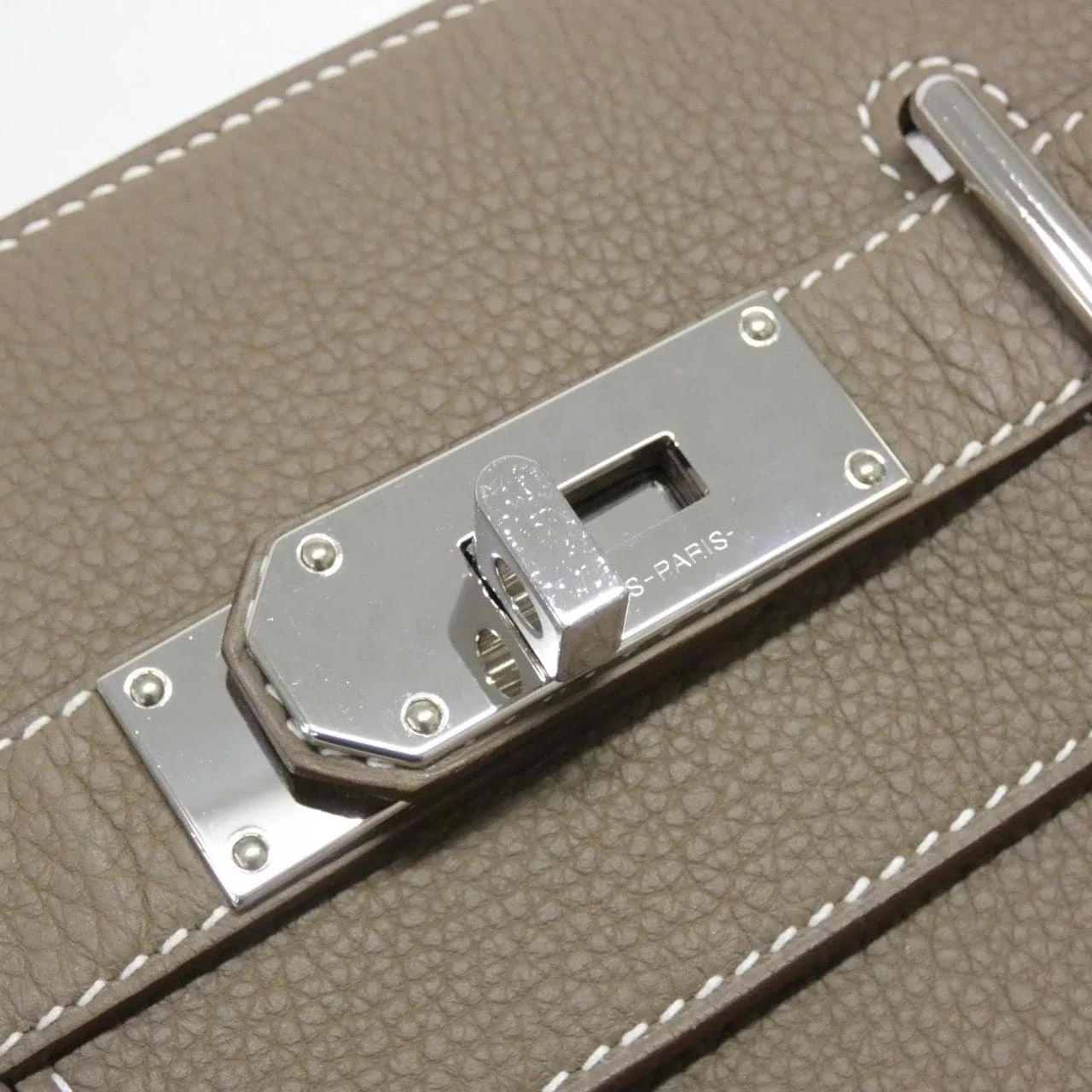 HERMES 083589CK Shoulder Togo Etoupe Togo Leather Rank A - Thumbnail 6