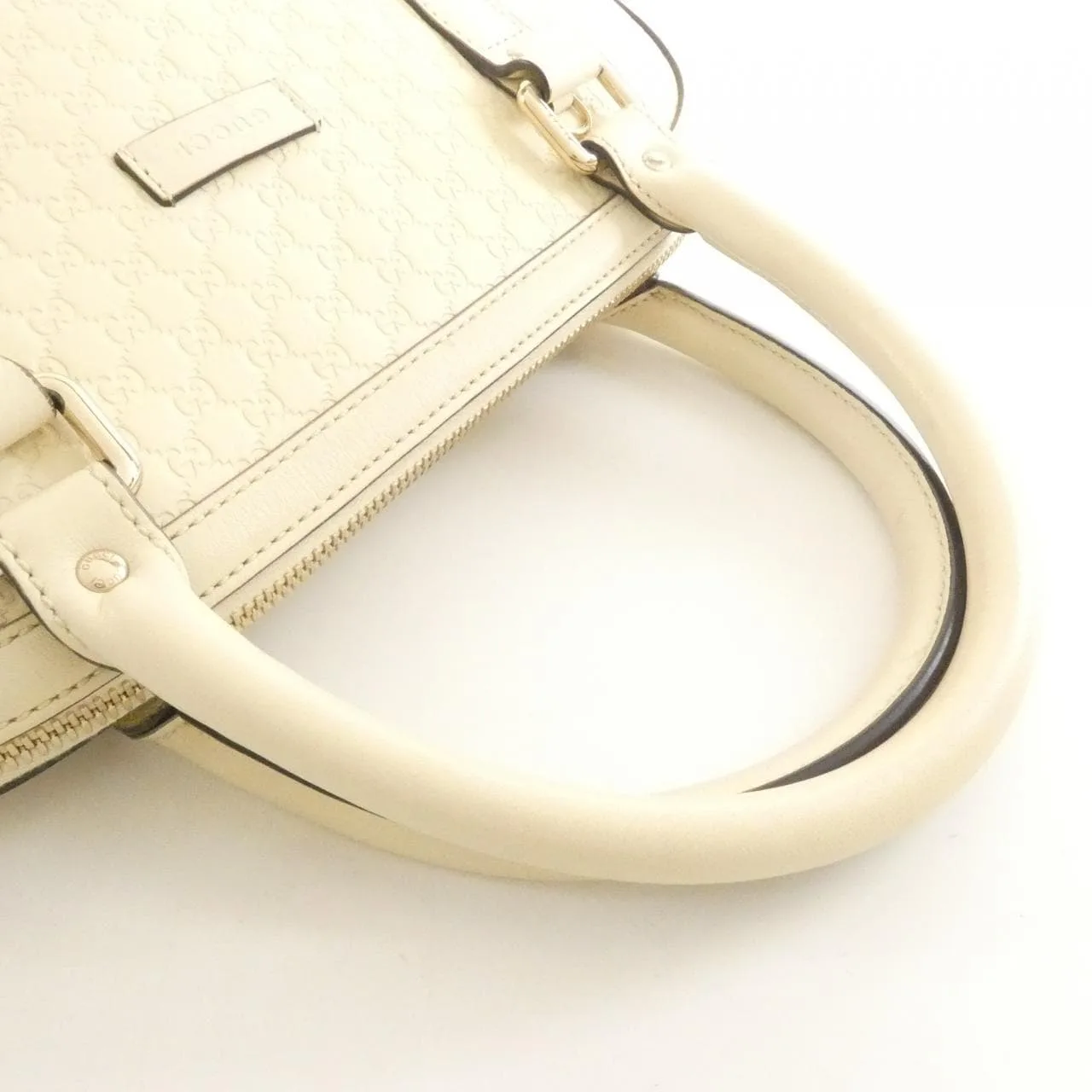 GUCCI GG Supreme 449663 BMJ1G Handbag Leather 黑色 皮革 中古品B - 縮圖 6