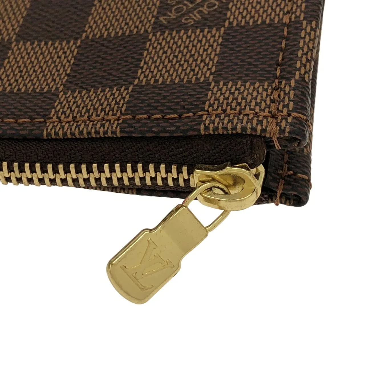 LOUIS VUITTON Documents TH0093 Handbag Damier 黑色 Damier 中古品A - 縮圖 3