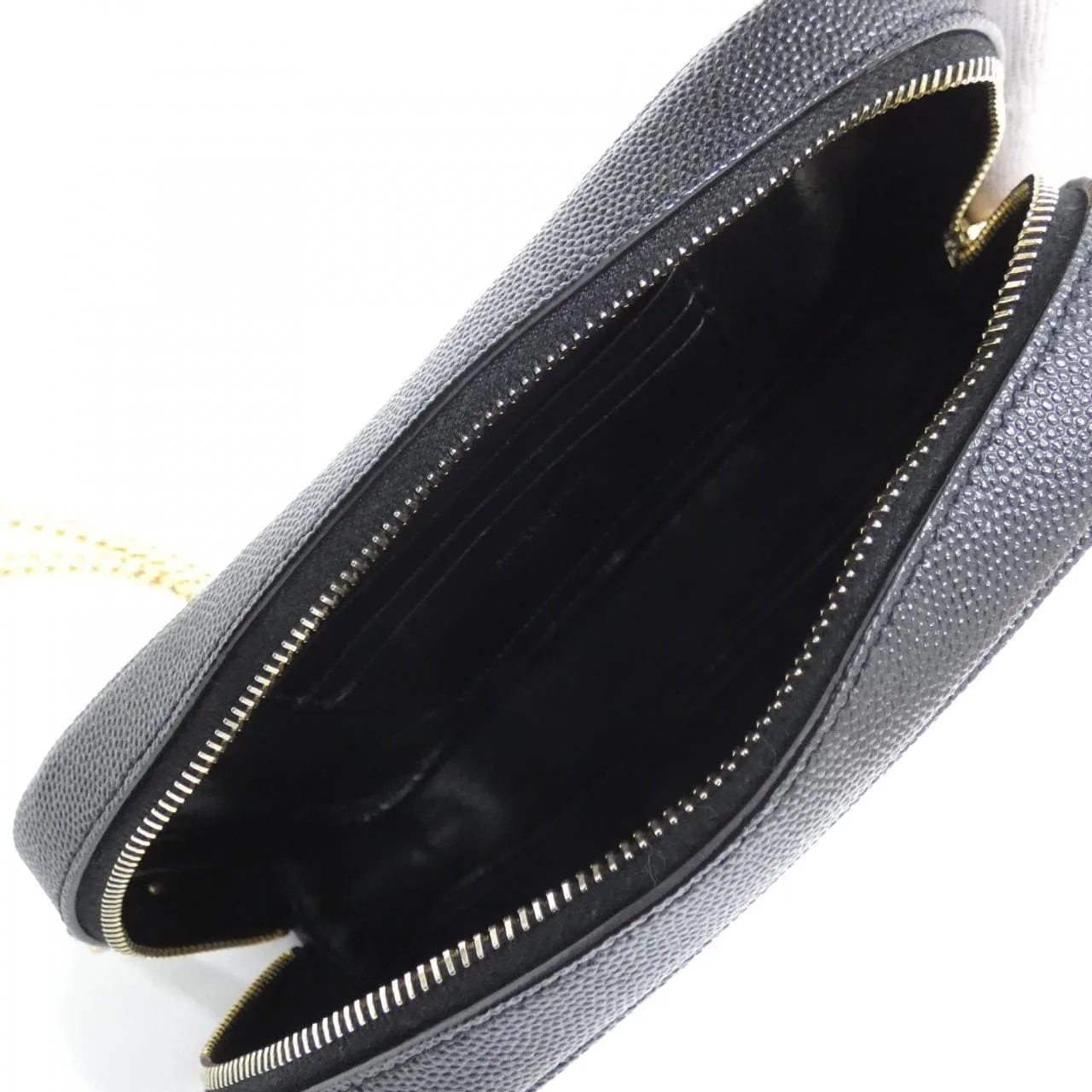 SAINT LAURENT 618057 1GF01 Shoulder 黑色 中古品A - 縮圖 6