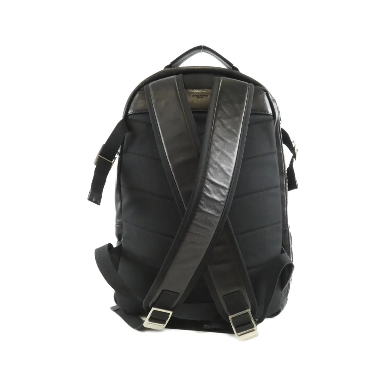 SAINT LAURENT 649765 1ELQE 背包 羊皮 黑色 羊皮 中古品B - 縮圖 2