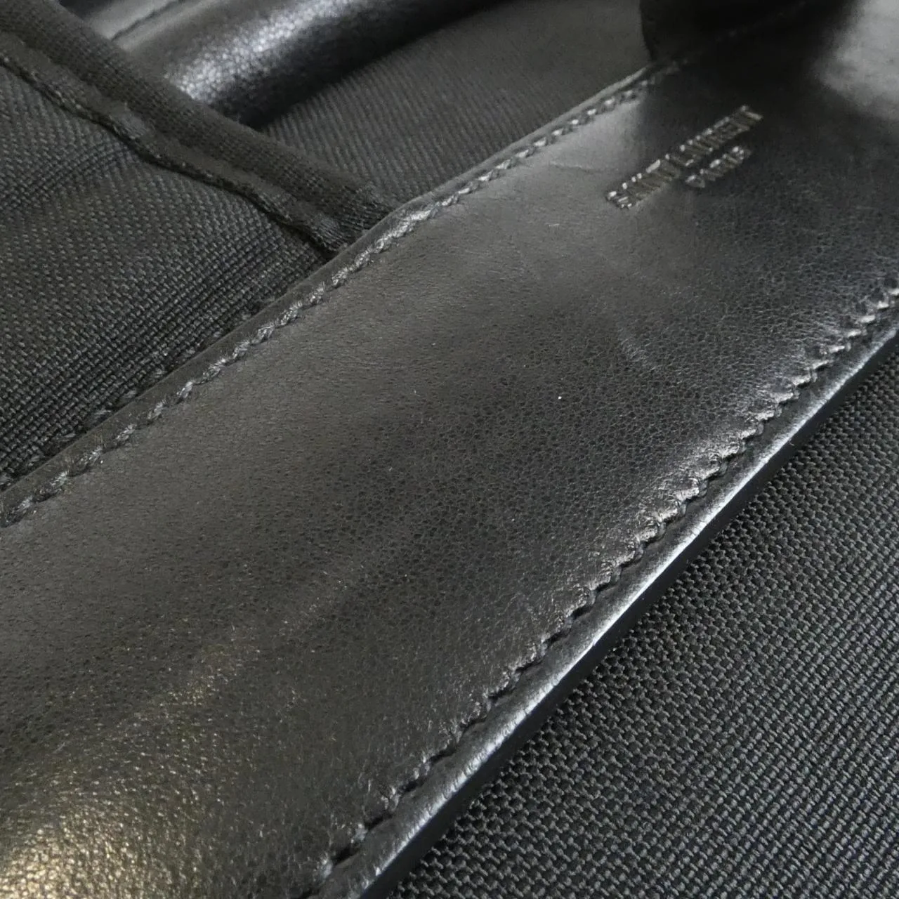 SAINT LAURENT 649765 1ELQE 背包 羊皮 黑色 羊皮 中古品B - 縮圖 5