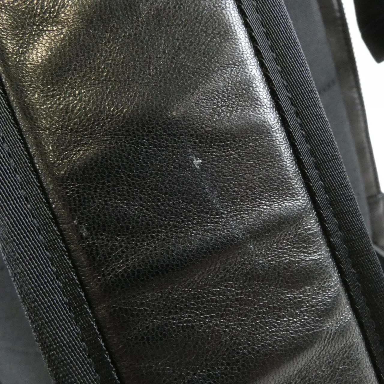 SAINT LAURENT 649765 1ELQE 背包 羊皮 黑色 羊皮 中古品B - 縮圖 7