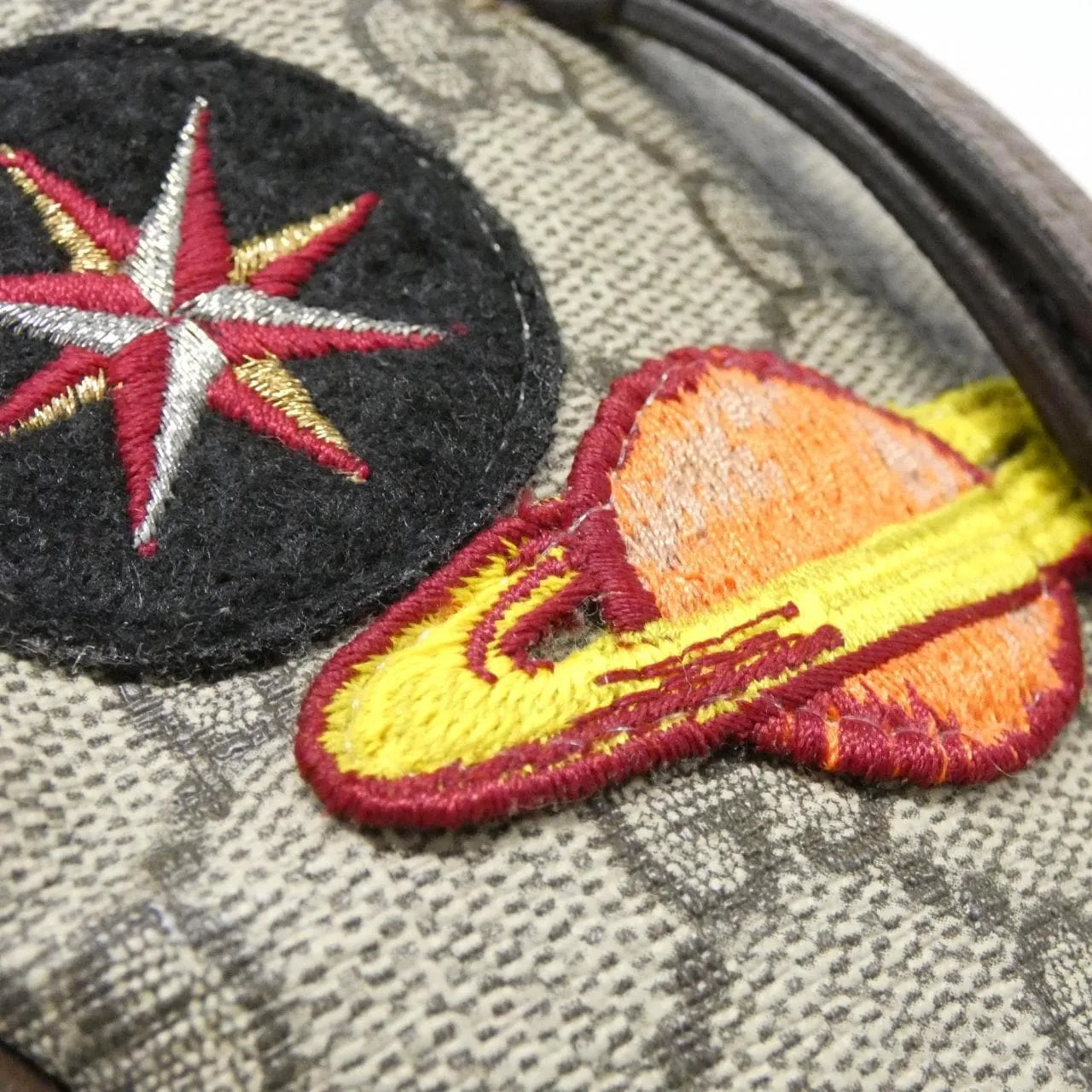 GUCCI 529711 K9GLT Belt Canvas 黑色 帆布 中古品A - 縮圖 4