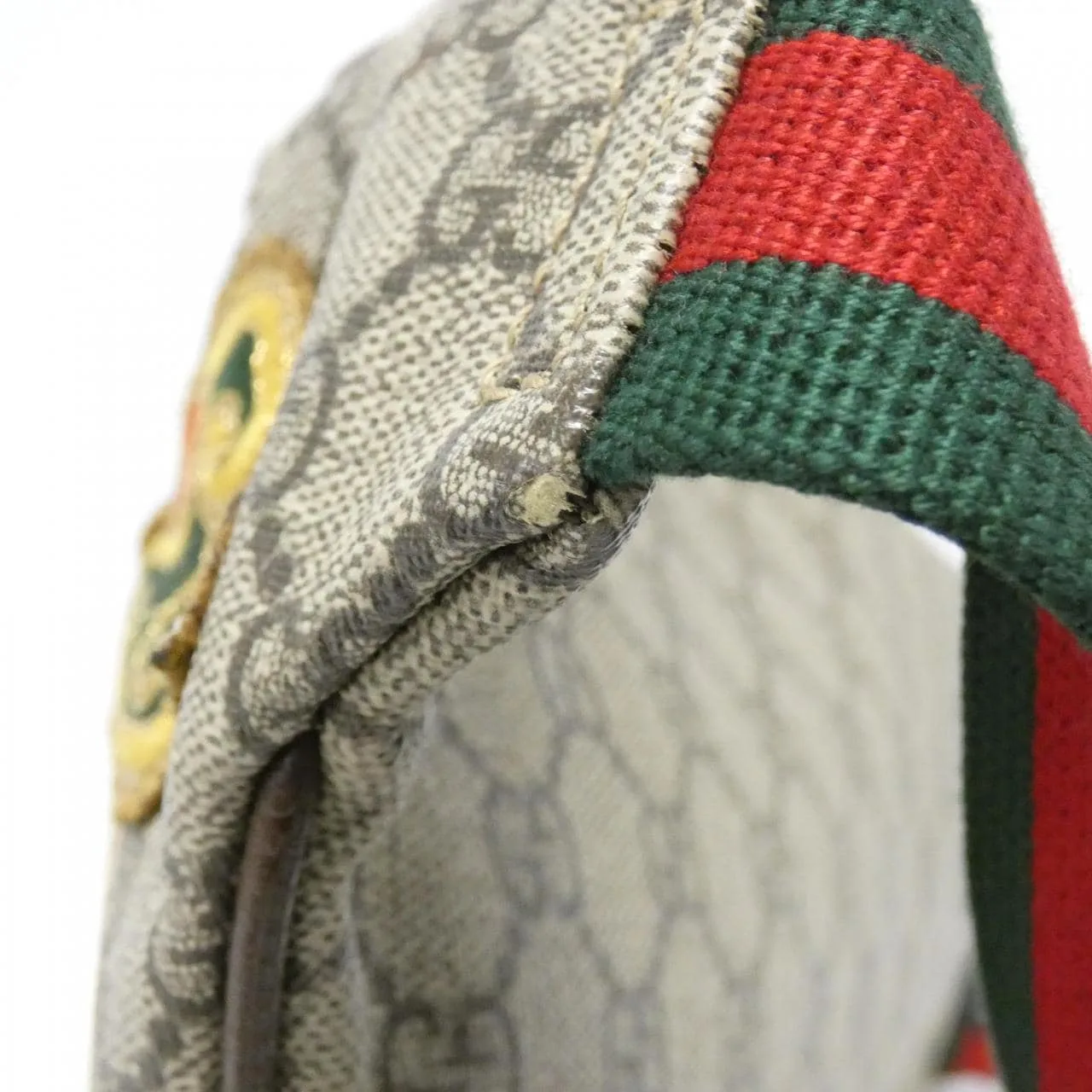 GUCCI 529711 K9GLT Belt Canvas 黑色 帆布 中古品A - 縮圖 6