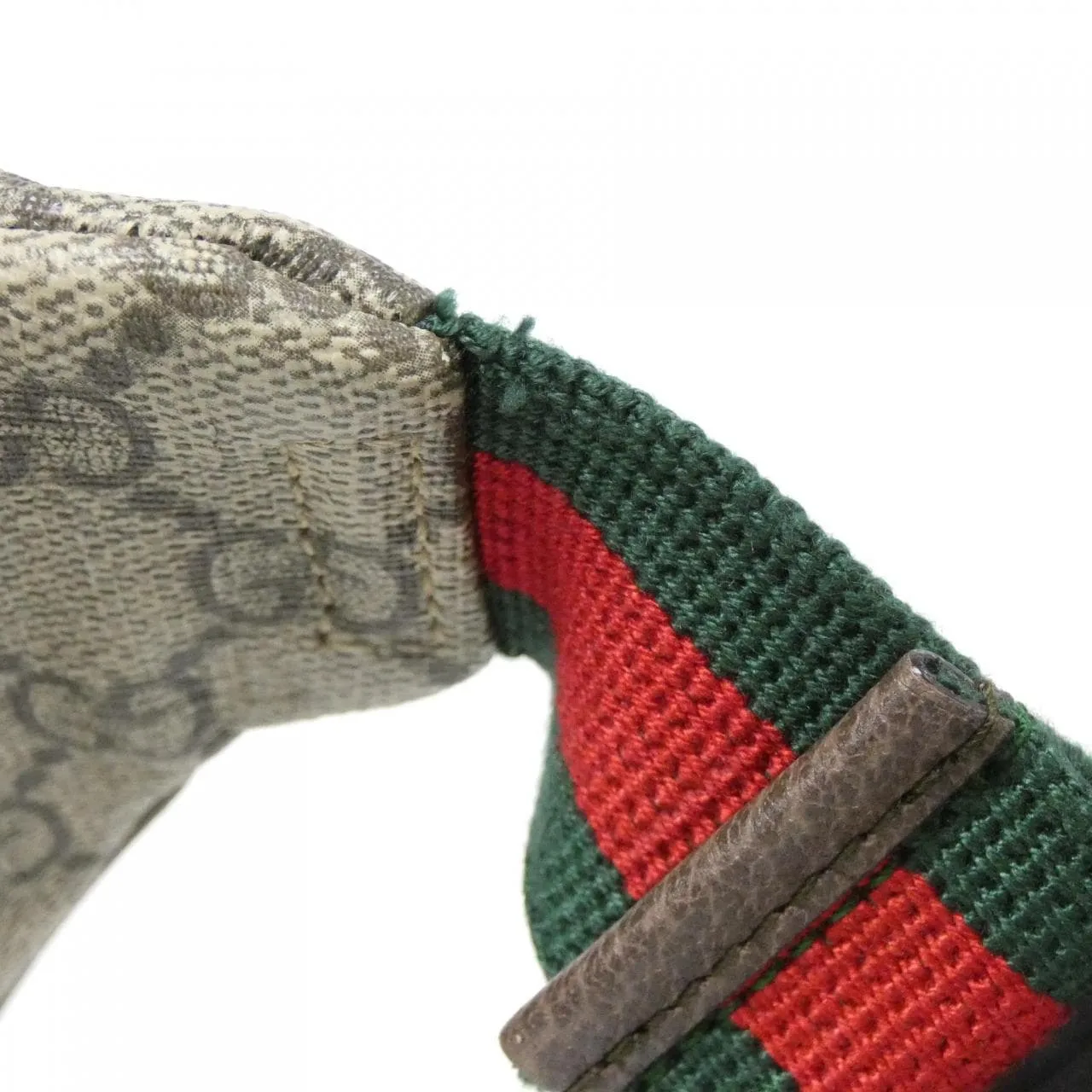 GUCCI 529711 K9GLT Belt Canvas 黑色 帆布 中古品A - 縮圖 7