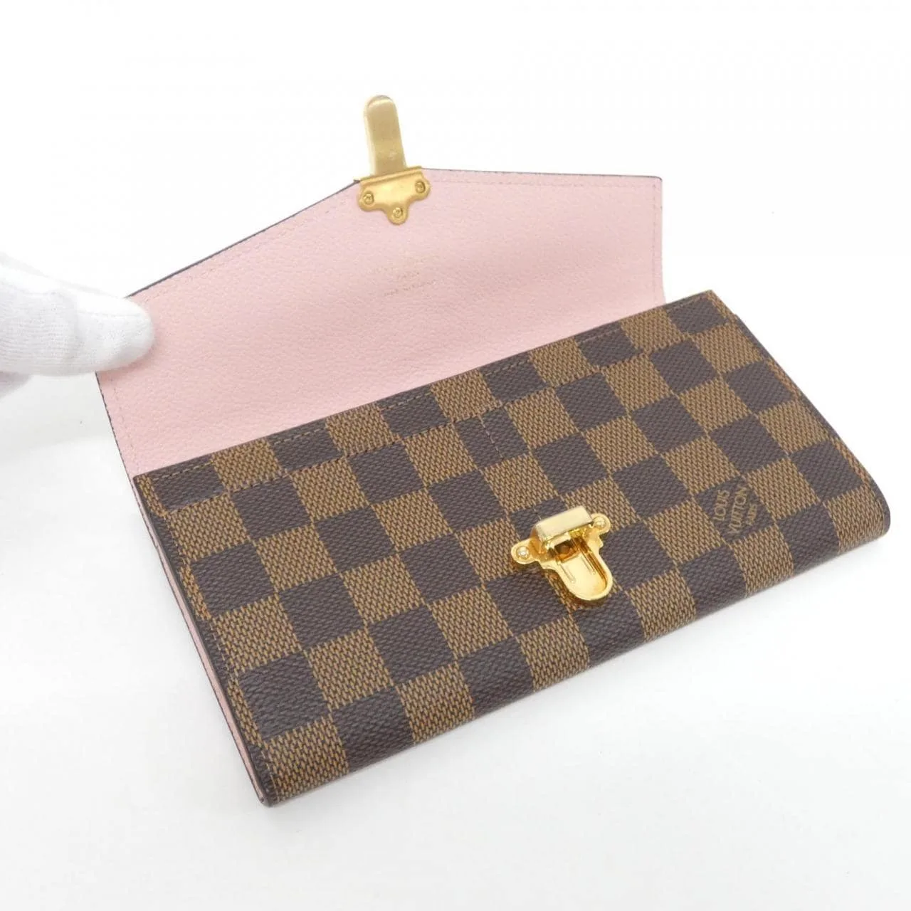 LOUIS VUITTON N64447 Wallet Damier Ebene Damier Rank A - Thumbnail 4
