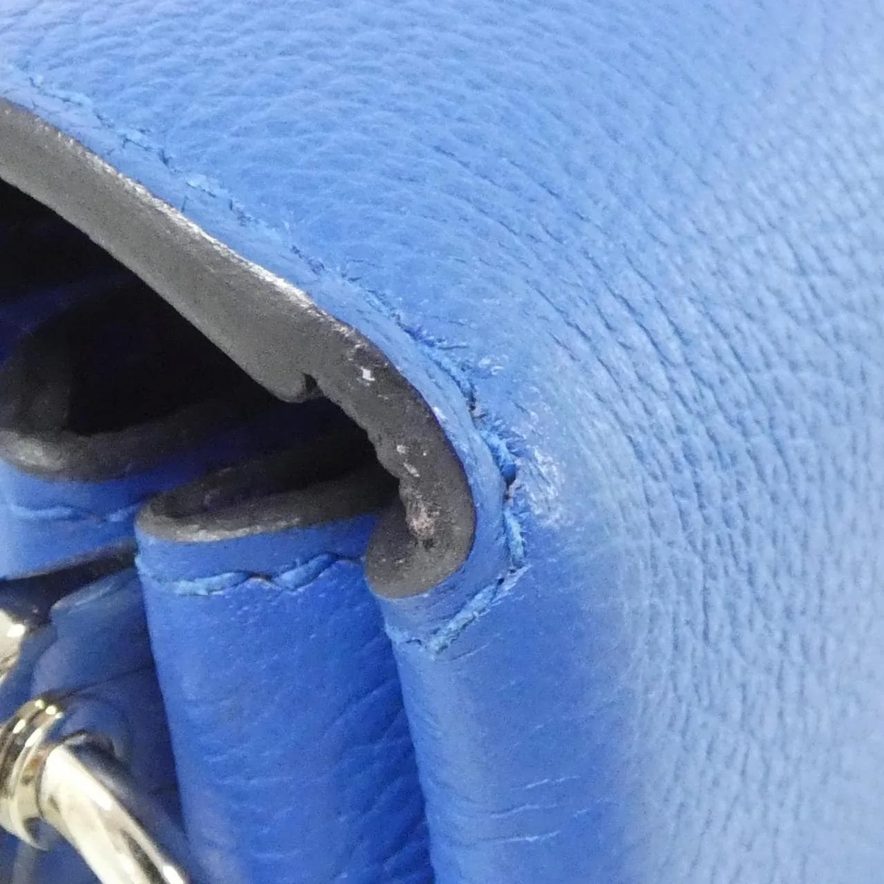 HERMES 076204CK Shoulder 藍色 中古品A - 縮圖 5