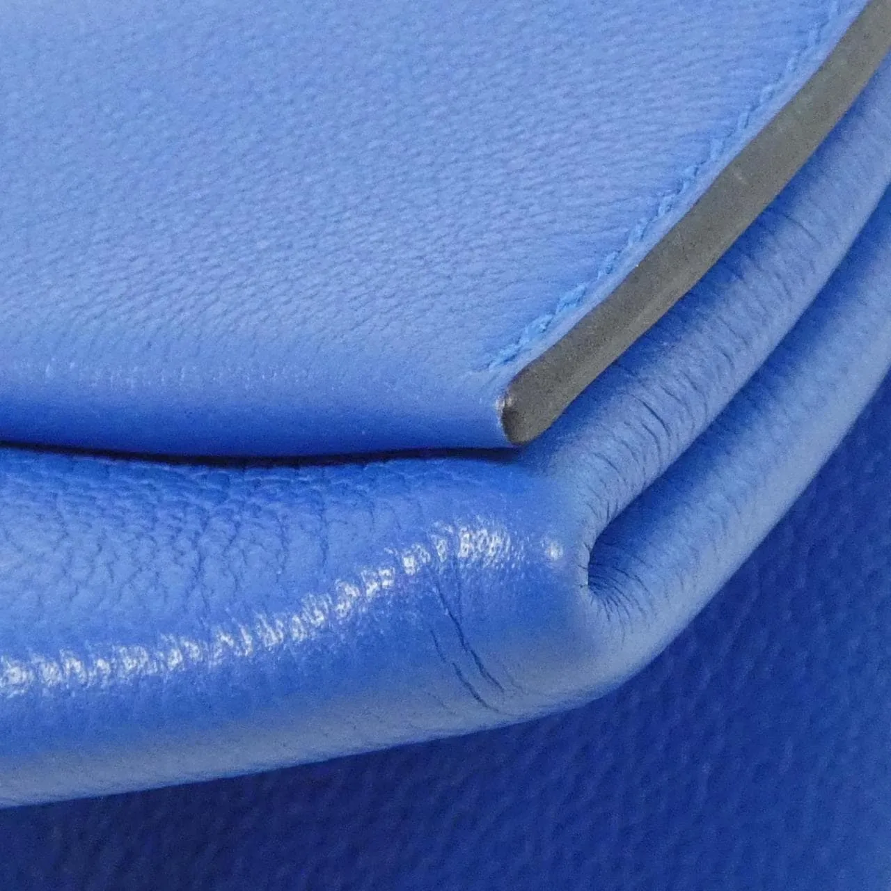 HERMES 076204CK Shoulder 藍色 中古品A - 縮圖 6