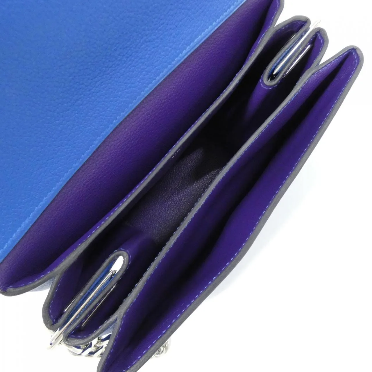 HERMES 076204CK Shoulder 藍色 中古品A - 縮圖 9