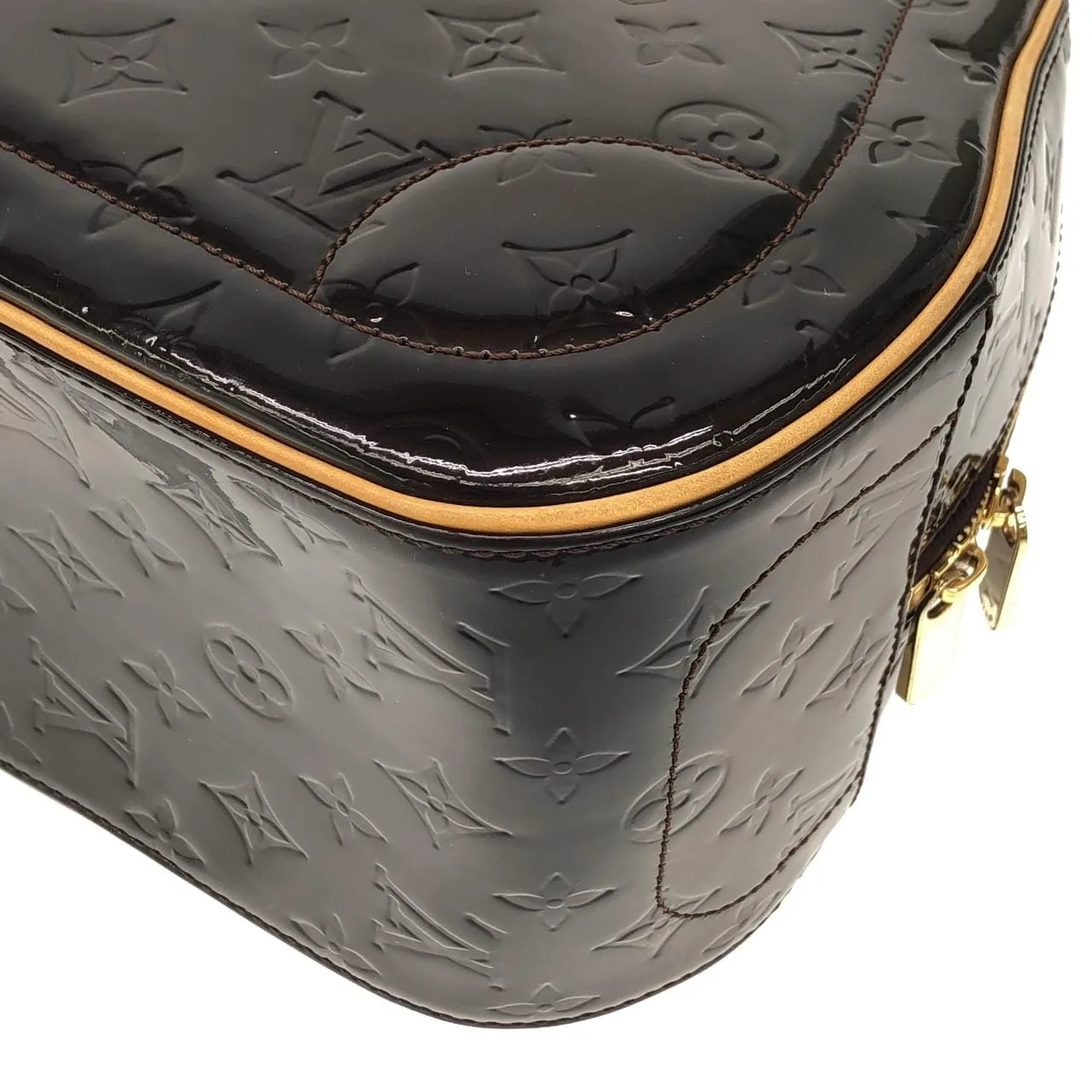 LOUIS VUITTON M93516 Handbag Vernis 黑色 Vernis 中古品A - 縮圖 2