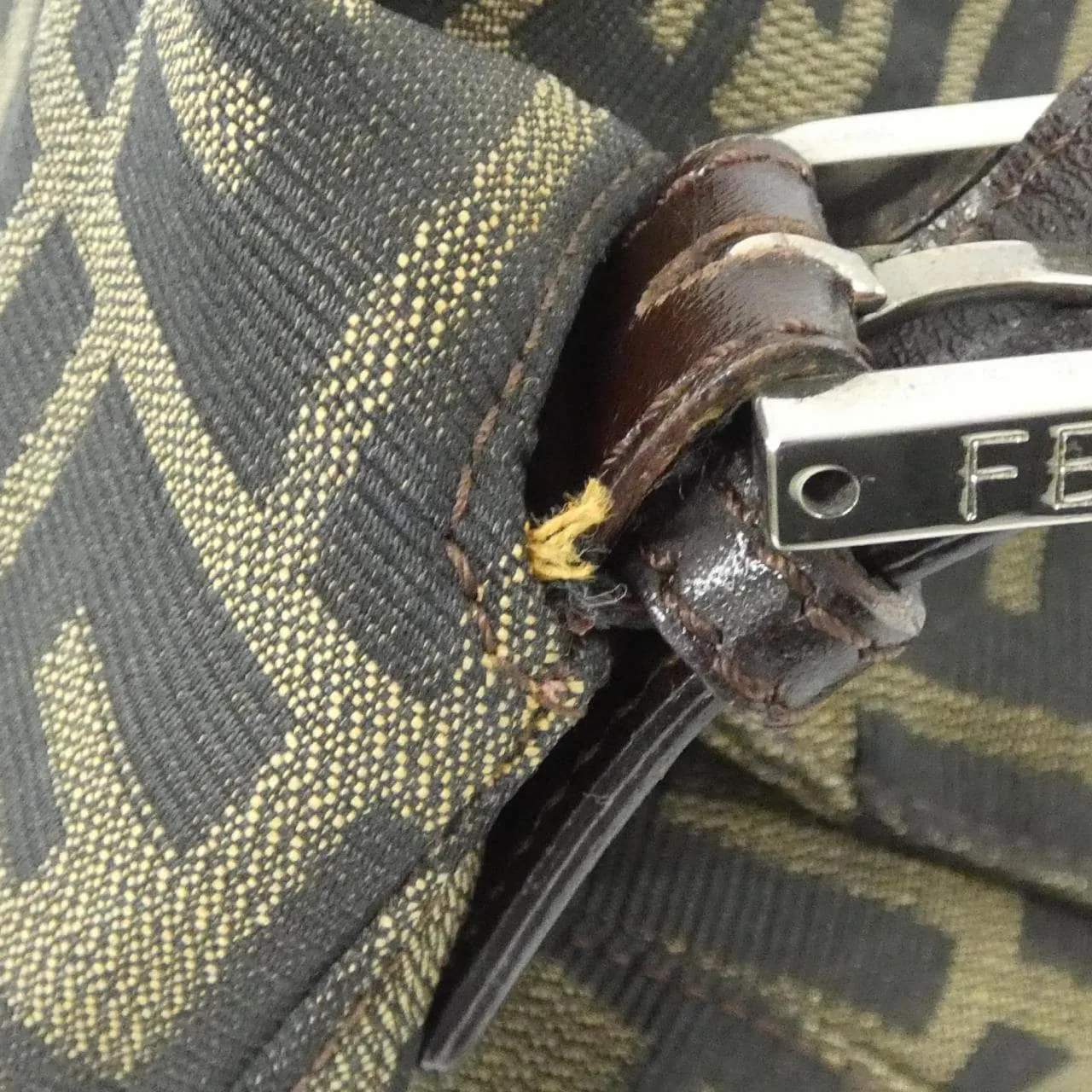 FENDI Baguette 26325 Shoulder Canvas