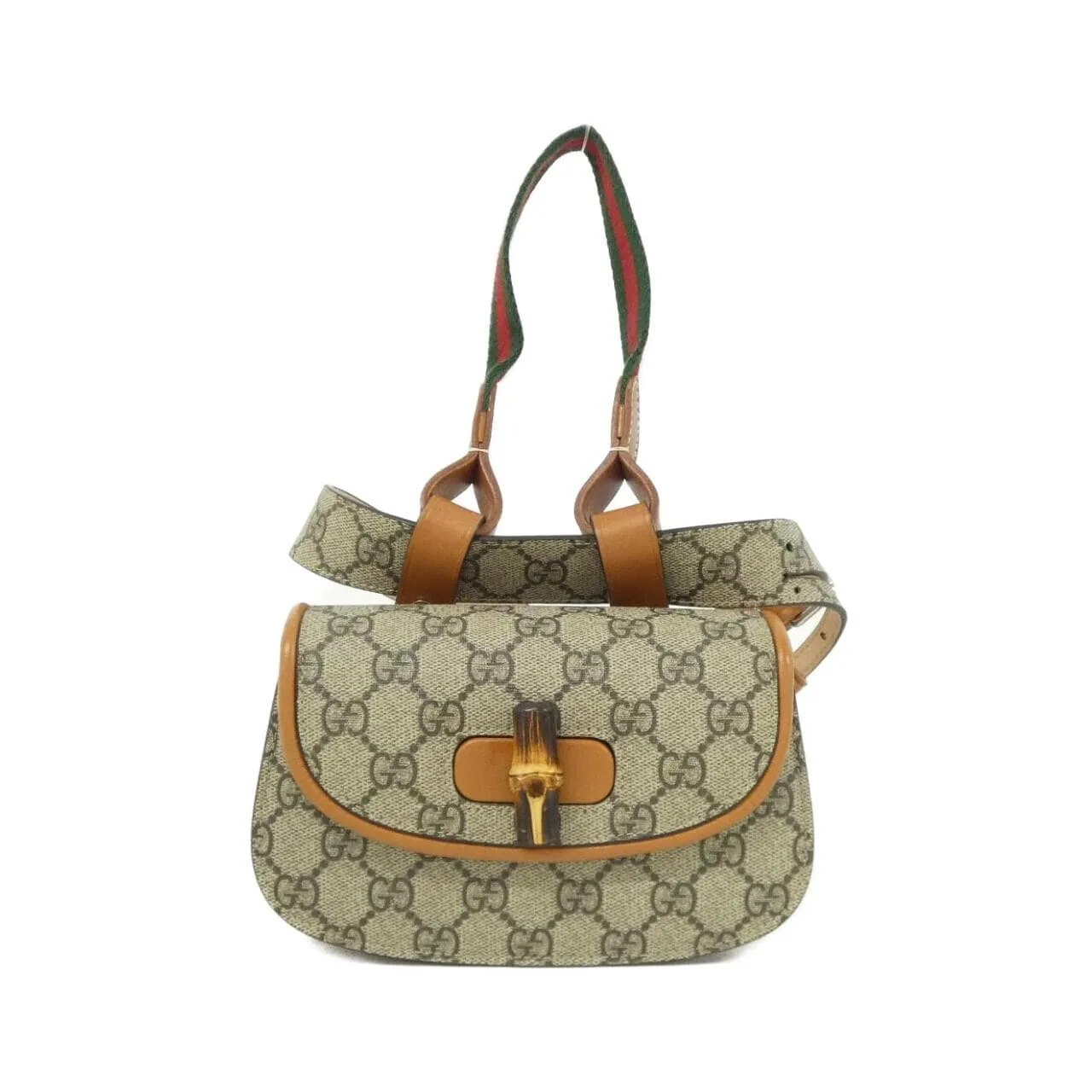 GUCCI 681137 UIQEN Belt Canvas Black