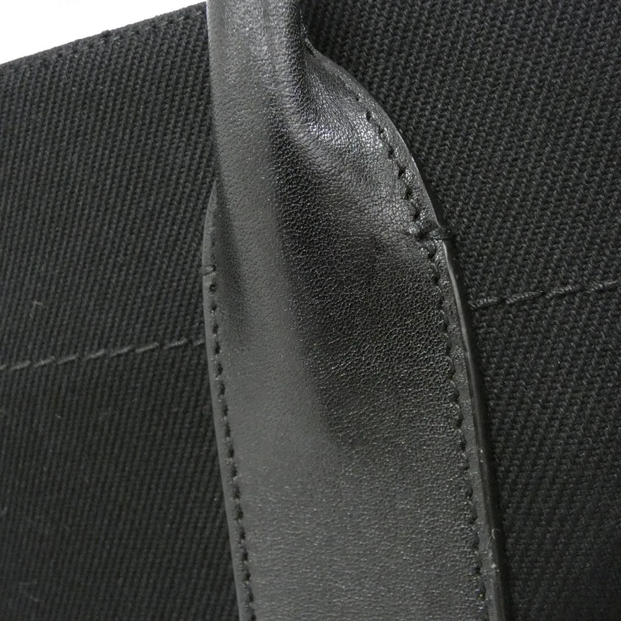 SAINT LAURENT Rive Gauche 509415 96N9E 手提包 帆布 黑色 帆布 中古品A - 縮圖 6