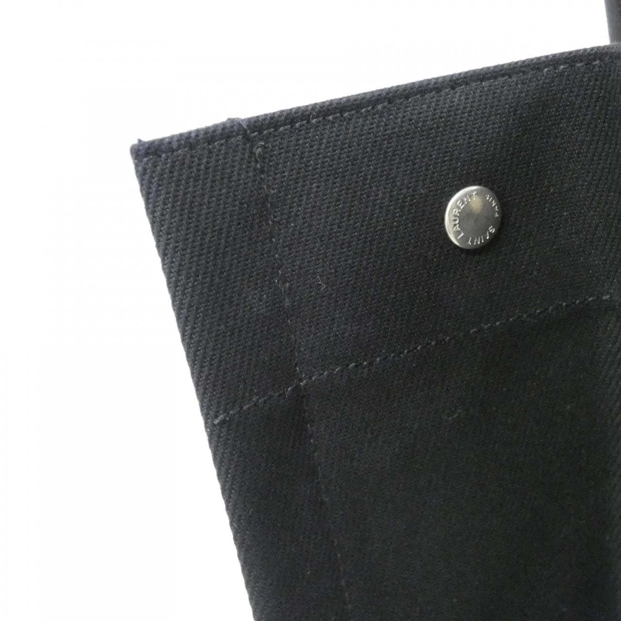 SAINT LAURENT Rive Gauche 509415 96N9E 手提包 帆布 黑色 帆布 中古品A - 縮圖 7