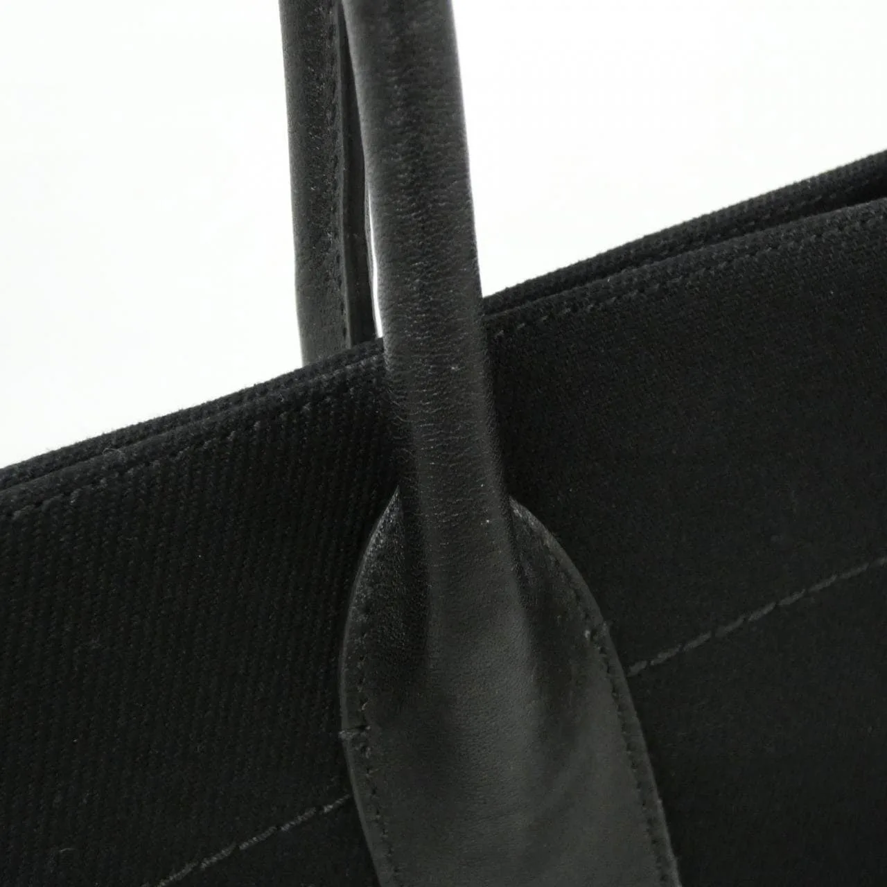 SAINT LAURENT Rive Gauche 509415 96N9E 手提包 帆布 黑色 帆布 中古品A - 縮圖 8