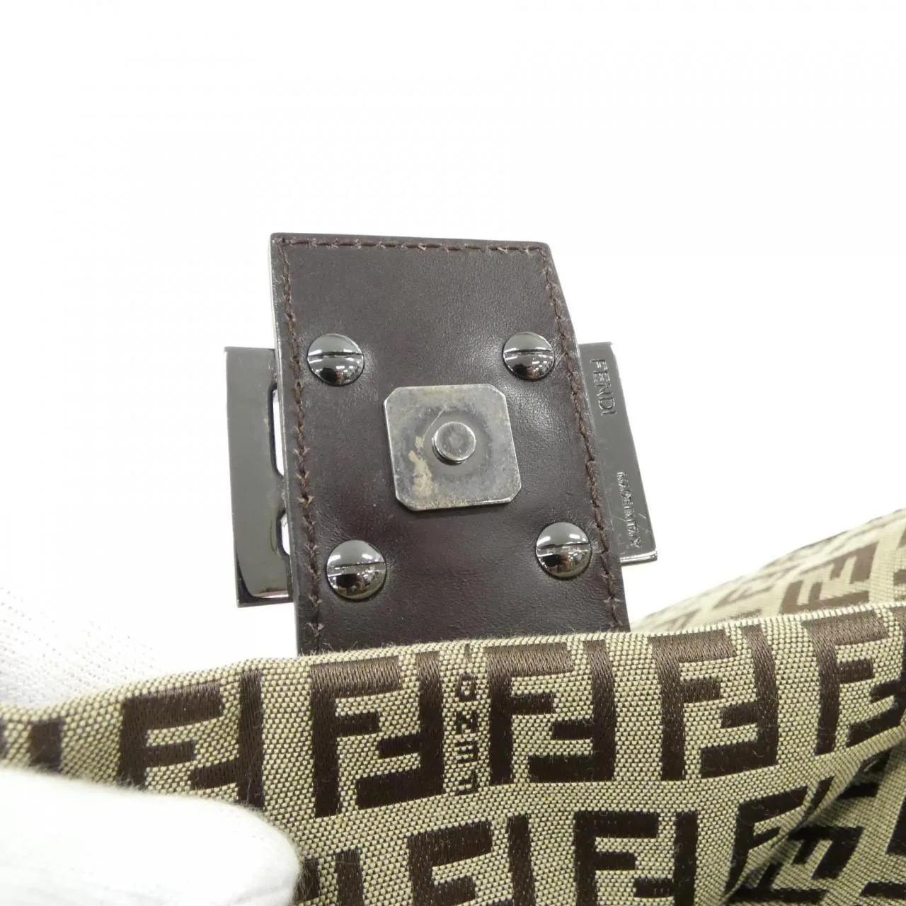 FENDI Baguette 8BR001 NY1 Shoulder Canvas