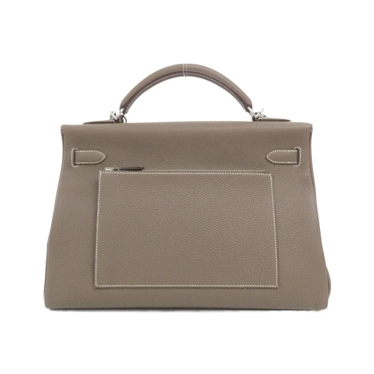 HERMES Kelly 084689CK Handbag Togo Etoupe Togo Leather Rank A - Thumbnail 2