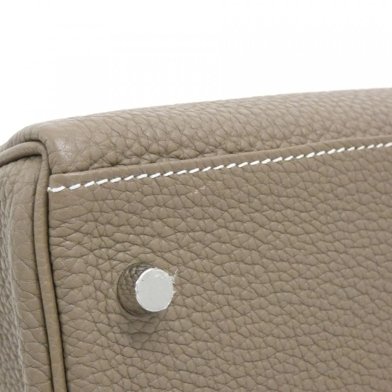 HERMES Kelly 084689CK Handbag Togo Etoupe Togo Leather Rank A - Thumbnail 3