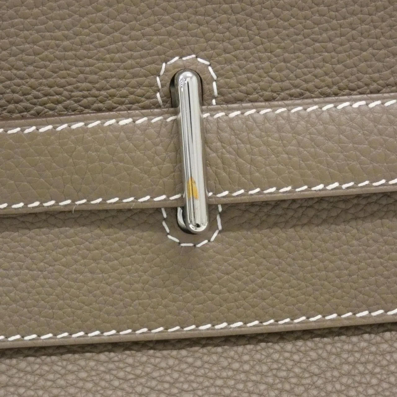 HERMES Kelly 084689CK Handbag Togo Etoupe Togo Leather Rank A - Thumbnail 4