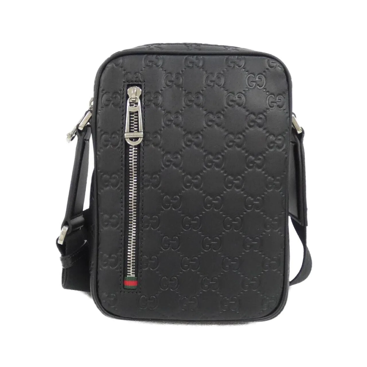 GUCCI 850238 AAFOM Shoulder Leather Black