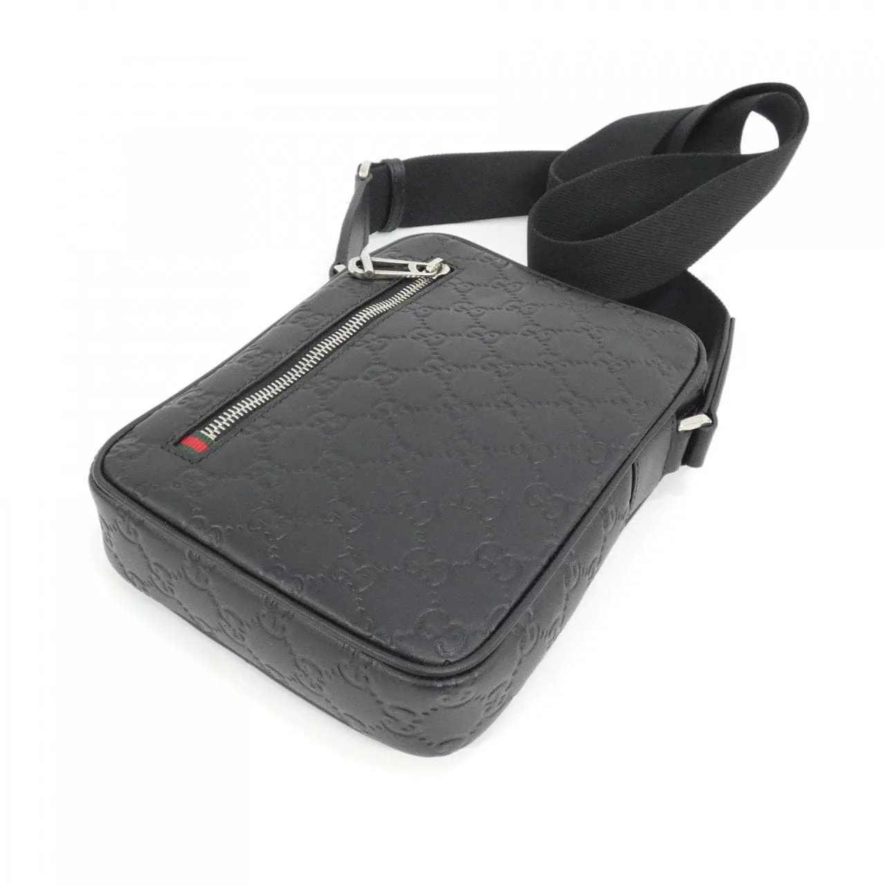 GUCCI 850238 AAFOM Shoulder Leather 黑色 皮革 新品 - 縮圖 3