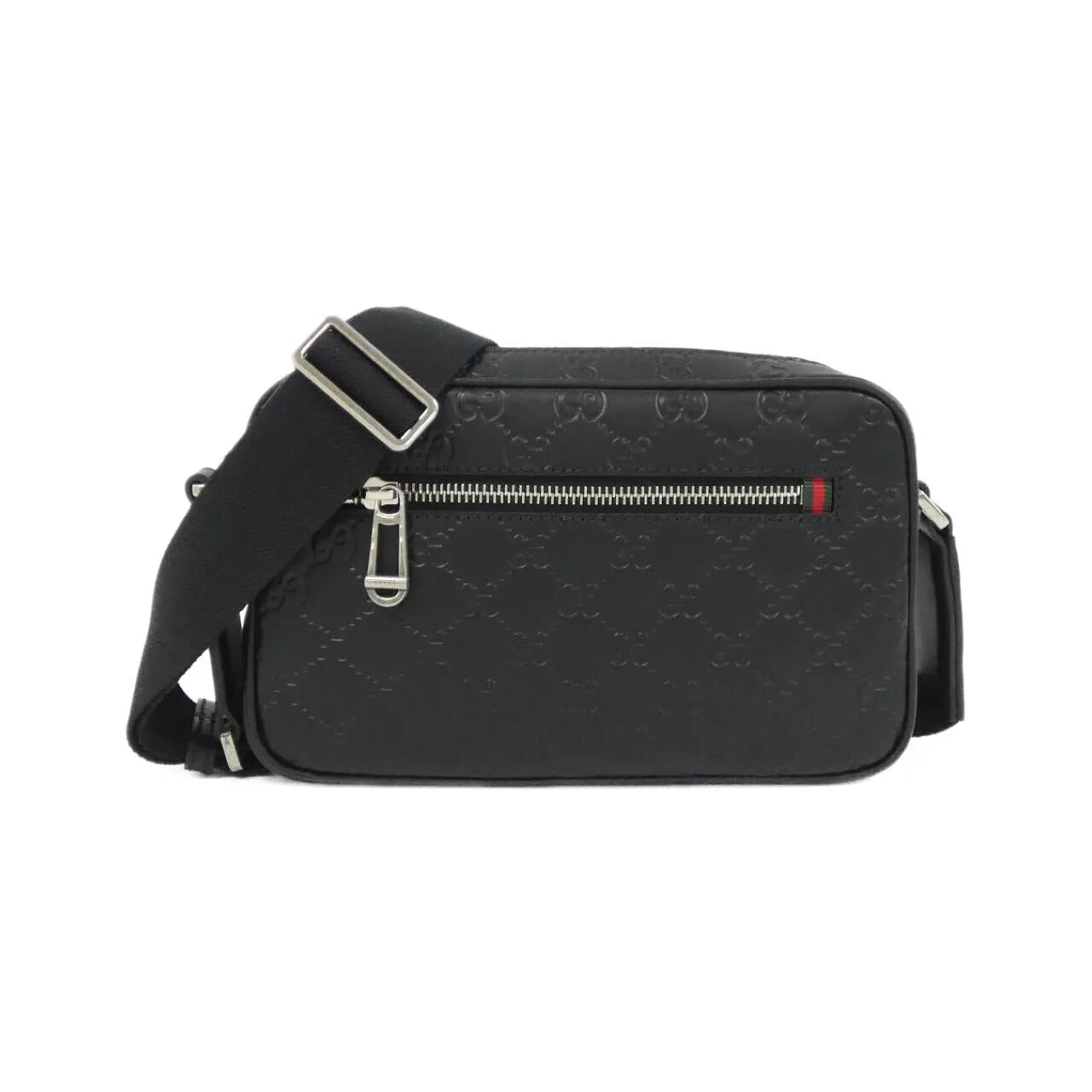 GUCCI 850242 AAFOM Shoulder Leather Black